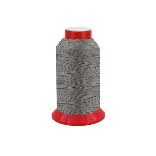 HT - Ledergarn/Sattlergarn/Jeansgarn J20 Nähgarn Stärke 20, 500 Meter (0063 - Aluminium Grau) von fuwi