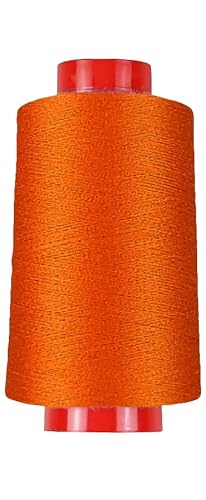 Overlockgarn in 80 Farben, 4000 m Konen, Overlock Nähgarn in Industriequalität (0023 - Orange) von fuwi