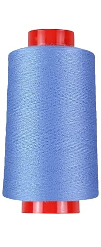 Overlockgarn in 80 Farben, 4000 m Konen, Overlock Nähgarn in Industriequalität (0183 - Taubenblau) von fuwi