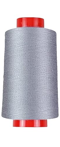 Overlockgarn in 80 Farben, 4000 m Konen, Overlock Nähgarn in Industriequalität (0265 - Signalgrau) von fuwi