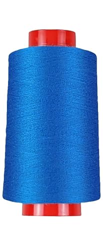 Overlockgarn in 80 Farben, 4000 m Konen, Overlock Nähgarn in Industriequalität (0453 - Blau II) von fuwi