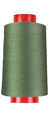 Overlockgarn in 80 Farben, 4000 m Konen, Overlock Nähgarn in Industriequalität (0574 - Khakigrün II) von fuwi