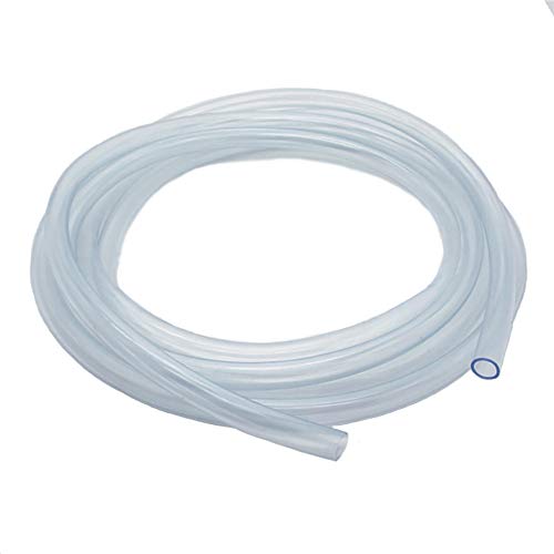 Kraftstoffleitungen, 1 Stück Kraftstoffschlauch, Innendurchmesser x Außendurchmesser 6mm x 9mm(2 Meter), PVC Schläuche, Benzinschlauch Ölschlauch Dieselschlauch Wasserschlauch, Blau-transparent von fuxunamz