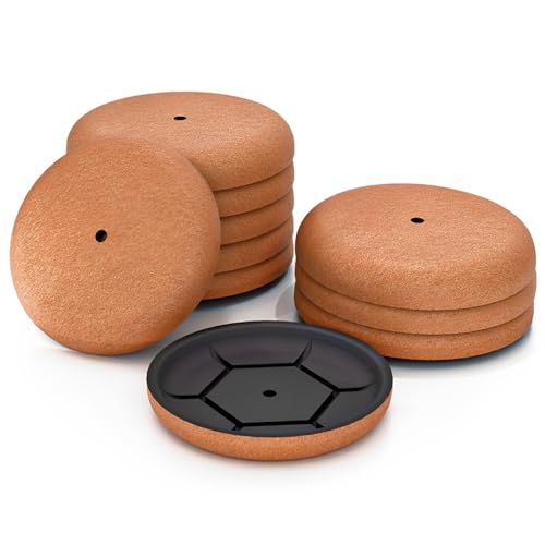 Möbelgleiter, Filzgleiter für Stühle, Möbelgleiter für Schwere Möbel, Filzgleiter Möbel 10 Stück, möbelgleiter Set zum Schutz von Böden und Möbeln und Leichten Verschieben von Möbeln (Rund, 12 cm) von fuxunamz