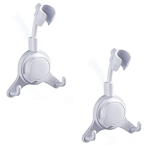 Duschkopfhalter, Duschgriffhalter, Duschkopfhalterung, Duschkopfhalter mit Saugnapf, Handbrausehalterung, 360° universell verstellbar von fwqnvSI