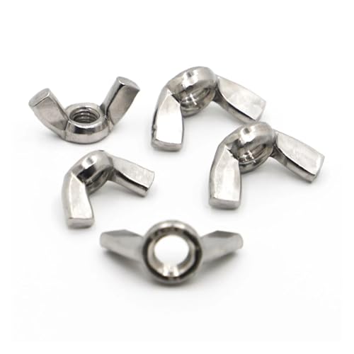 Flügelmuttern, Schmetterlingsmuttern, 1–10 Stück DIN315 304 Edelstahl Handfest anziehende Mutter Schmetterlingsmuttern Flügelmuttern M3 M4 M5 M6 M8 M10 M12 ( Flügelmuttern, Schmetterlingsmuttern, 1–10 Stück DIN315 304 Edelstahl Handfest anziehende Mutter Schmetterlingsmuttern Flügelmuttern M3 M4 M5 M6 M8 M10 M12 ( von fwqnvSI
