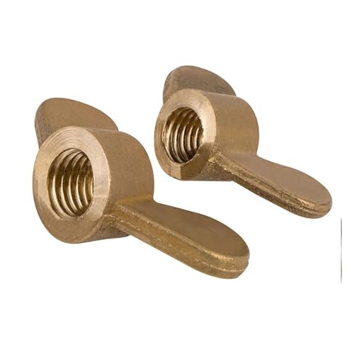 Flügelmuttern, Schmetterlingsmuttern, 10 STÜCKE GB62 Kupfer-Schmetterlingsmutter Yuanbao-Mutter Schafwinkel-Flügelmutter Handschraube Kupfermutter M3-M16 von fwqnvSI