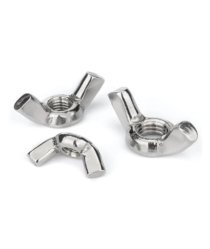 Flügelmuttern, Schmetterlingsmuttern, 2–5 Stück 304/316 Edelstahl Schmetterlingsflügelmuttern M3 M4 M5 M6 M8 M10 M12 Flügelmuttern Handfest anziehende Mutter DIN315 Flügelmuttern, Schmetterlingsmuttern, 2–5 Stück 304/316 Edelstahl Schmetterlingsflügelmuttern M3 M4 M5 M6 M8 M10 M12 Flügelmuttern Handfest anziehende Mutter DIN315 von fwqnvSI