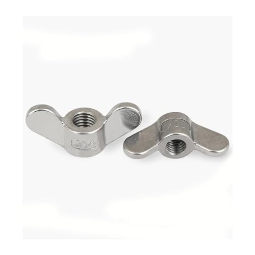Flügelmuttern, Schmetterlingsmuttern, 2 Stück Schmetterlingsflügelmuttern M3 M4 M5 M6 Edelstahl-Flügelmuttern, verzinkt, handfest anzuziehende Mutter Flügelmuttern, Schmetterlingsmuttern, 2 Stück Schmetterlingsflügelmuttern M3 M4 M5 M6 Edelstahl-Flügelmuttern, verzinkt, handfest anzuziehende Mutter von fwqnvSI