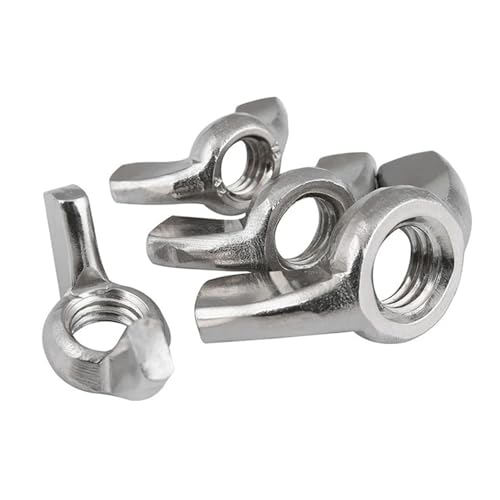 Flügelmuttern, Schmetterlingsmuttern, 5/10/Stück DIN315 Schmetterlingsflügelmuttern M3 M4 M5 M6 M8 M10 M12 Flügelmuttern aus Edelstahl, handfest anziehen Flügelmuttern, Schmetterlingsmuttern, 5/10/Stück DIN315 Schmetterlingsflügelmuttern M3 M4 M5 M6 M8 M10 M12 Flügelmuttern aus Edelstahl, handfest anziehen von fwqnvSI