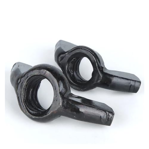 Flügelmuttern, Schmetterlingsmuttern, 5–10 Stück DIN315 Schmetterlingsflügelmutter M3 M4 M5 M6 M8 M10 M12 304 Edelstahl/Schwarzstahl, metrisches Gewinde, handfest anzuziehende Mutter von fwqnvSI