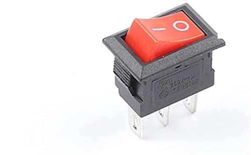 Netzschalter, Wippschalter, Wippschalter, Wippschalter, 10 Stück 10 x 15 mm Snap-In-Druckknopfschalter 3-polig 3 A/250 V Mini SPST KCD11 2/3-Positionen-Wippschalter for Boote von fwqnvSI