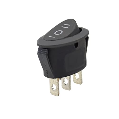 Netzschalter, Wippschalter, Wippschalter, Wippschalter 3-polig SPDT EIN-Aus-EIN 3-Positionen-Wippschalter for Boote 10 A 125 VAC 6 A 250 VAC 5 Stück von fwqnvSI