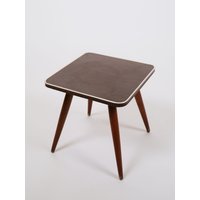 Vintage Flower Stool Brown Square von fytvintage