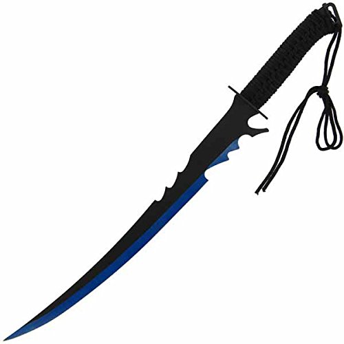 G8DS® Machete "Blueline" Einhandmesser inkl. Etui blaue Schneide Outdoor Hackmesser Camping von G8DS