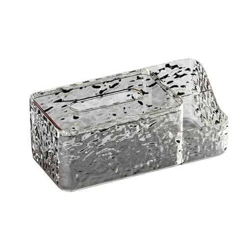 Taschentuchbox Taschentuchbox, Wasserwelle, transparent, for Wohnzimmer, Schreibtisch, multifunktionale Aufbewahrungsbox Taschentuchhalter(Grigio) von gC7aHx8