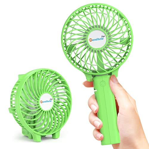 gabless Usb Ventilator, Handventilator mit 2000mAh Akku, elektrischer Ventilator klein, mini Lüfter, faltbarer usb Ventilator, tragbarer Tischventilator mit Batterie 3 Stufen Ventilator für Reisen von gabless