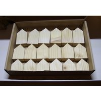 Holzhaus-Set Bestehend Aus 18 Holzhaus Rohlingen Zum Bemalen, Holz, Rohlinge, Diy Bastelset Für Kinder Holzhaus-Set Bestehend Aus 18 Holzhaus Rohlingen Zum Bemalen, Holz, Rohlinge, Diy Bastelset Für Kinder von gahatooWoodShop
