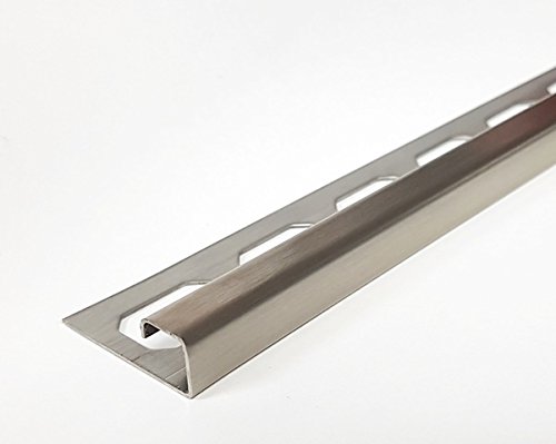 5 Stück á. 3m = 15 lfdm.Edelstahlschiene V2A gebürstet 11mm Quadratprofil Fliesenprofil 5 Stück á. 3m = 15 lfdm.Edelstahlschiene V2A gebürstet 11mm Quadratprofil Fliesenprofil von galax