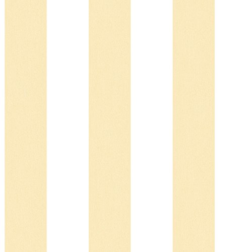 Galerie G67587 Smart Stripes 2 Wide Stripes Design Tapete gelb weiß 10m x 53cm von Galerie