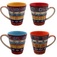 Kaffeetasse Handbemalt Bunt Aus Keramik von gallundzick