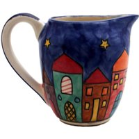 Milchkännchen Keramik Handbemalt Bunt Mit Stadtmotiv Milchkännchen Keramik Handbemalt Bunt Mit Stadtmotiv von gallundzick
