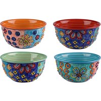 Schüsselset Müslischale Suppenschüssel Bunt Blumenmuster Schüsselset Müslischale Suppenschüssel Bunt Blumenmuster von gallundzick