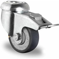 Rückenlochlenkrolle mit Totalfeststeller ø 50 mm Serie P2T2 (el. leitfähig) Gleitlager von Jungheinrich PROFISHOP