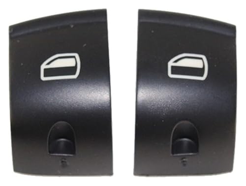 Kompatibel mit A6 Kompatibel mit C6 Kompatibel mit A4 Kompatibel mit B6 Kompatibel mit B7 2000-2011 Fensterheber-Tastenschalter-Konsolen-Abdeckkappen Paar von gangxiao