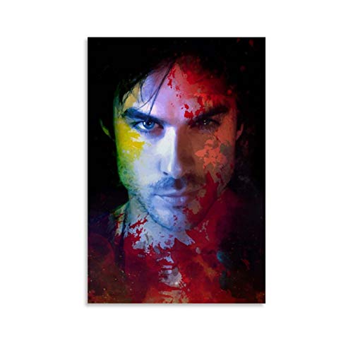 Damon Salvatore Poster, dekoratives Gemälde, Leinwand, Wandkunst, Wohnzimmer, Poster, Schlafzimmer, Malerei, 30 x 45 cm von ganjue