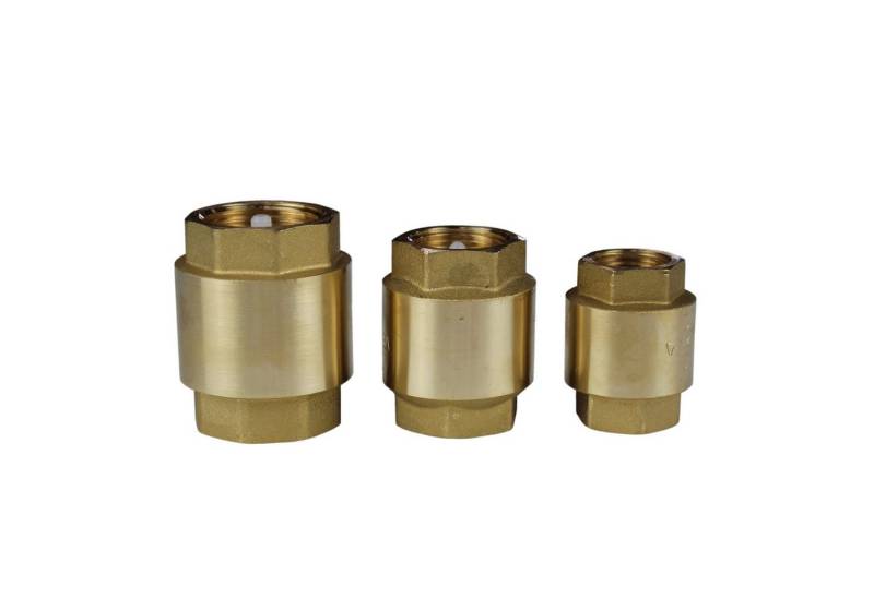 ganz24 Absperrventil Rückschlagventil Messing IG 1/2", 3/4" oder 1", Robuste Bauweise von ganz24