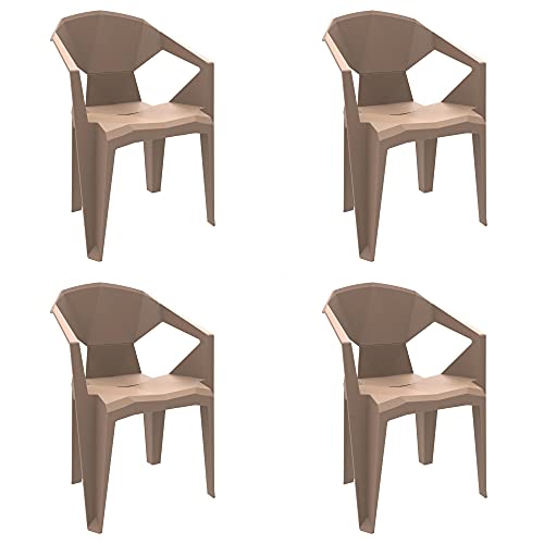 resol grupo Delta Sessel mit Armlehnen aus Kunststoff für Garten Outdoor Terrasse 4er Set Sand resol grupo Delta Sessel mit Armlehnen aus Kunststoff für Garten Outdoor Terrasse 4er Set Sand von garbar