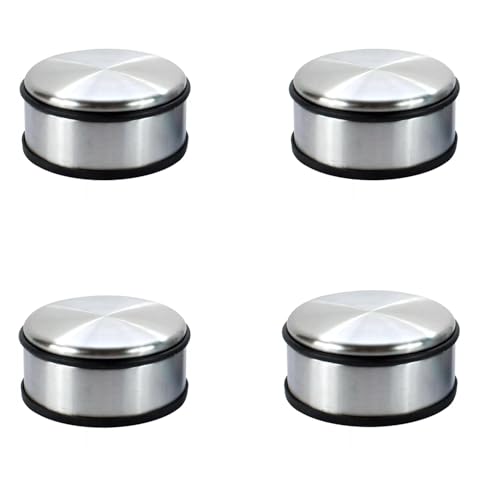 Edelstahl-Türstopper, robust, rund, 1 kg, Keil, mittelgroß, Metall, Türschutz Edelstahl-Türstopper, robust, rund, 1 kg, Keil, mittelgroß, Metall, Türschutz von garden mile
