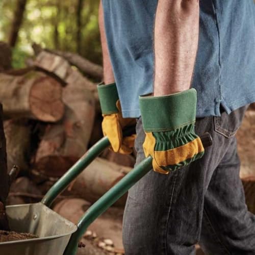 Garden Mile Dornenfeste Wildleder-Gartenhandschuhe, starker Griff, atmungsaktiv, rutschfest, für Damen und Herren, Schutzhandschuhe, Mehrzweck-Arbeitshandschuhe (Premium Suede Tuff Rigg Garden Mile Dornenfeste Wildleder-Gartenhandschuhe, starker Griff, atmungsaktiv, rutschfest, für Damen und Herren, Schutzhandschuhe, Mehrzweck-Arbeitshandschuhe (Premium Suede Tuff Rigg von garden mile