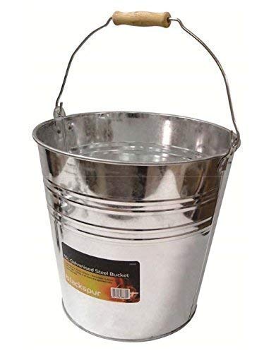 Garden Mile 10L, 12l, 15L galvanisiert Mehrzweck Metall Stahl Eimer Metall Reinigung Eimer galvanisiert Eimer Schwerlast stark Metalleimer mit Hölzern Griff Stahl Esche Kohle Eimer Feuer Wasser - 15L Garden Mile 10L, 12l, 15L galvanisiert Mehrzweck Metall Stahl Eimer Metall Reinigung Eimer galvanisiert Eimer Schwerlast stark Metalleimer mit Hölzern Griff Stahl Esche Kohle Eimer Feuer Wasser - 15L von garden mile