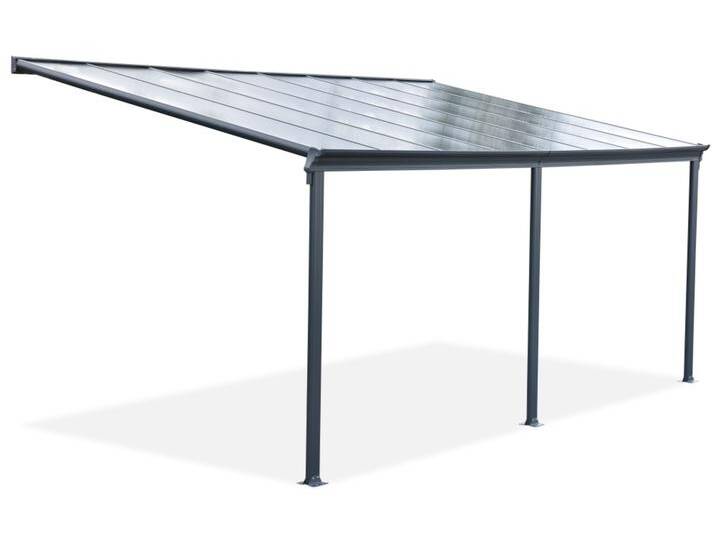 Aluminium-Terrassenüberdachung San Diego 4,9 x 2,9 CoverTech anthrazit von gardenway