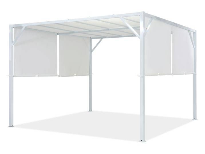 Pergola aus Metall Santorini 3 x 3 m weiß Garden Point von gardenway