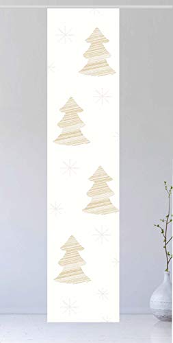 Flächenvorhang Natale Moderno 4 - Gr.60 x 245 cm toller Schiebevorhang - tolles Weihnachtsmotiv - Schiebegardine - diskrete Farben von gardinen-for-life
