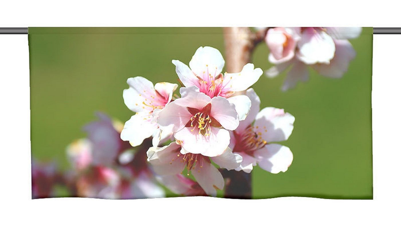 gardinen-for-life Scheibengardine Cafehausgardine pink spring - Küchengardine von gardinen-for-life