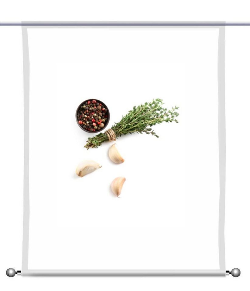 gardinen-for-life Scheibengardine Küchenfreuden Knoblauch Mix - rechteckig mit Beschwerung gardinen-for-life Scheibengardine Küchenfreuden Knoblauch Mix - rechteckig mit Beschwerung von gardinen-for-life