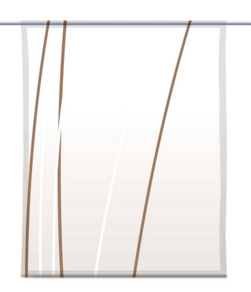 gardinen-for-life Scheibengardine Linea cappuccino up dark Scheibenhänger eckig - B-line von gardinen-for-life