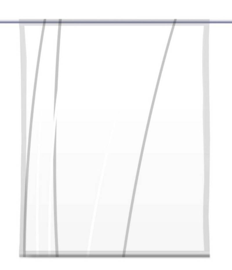 gardinen-for-life Scheibengardine Linea hellgrau up dark Scheibenhänger eckig - B-line von gardinen-for-life