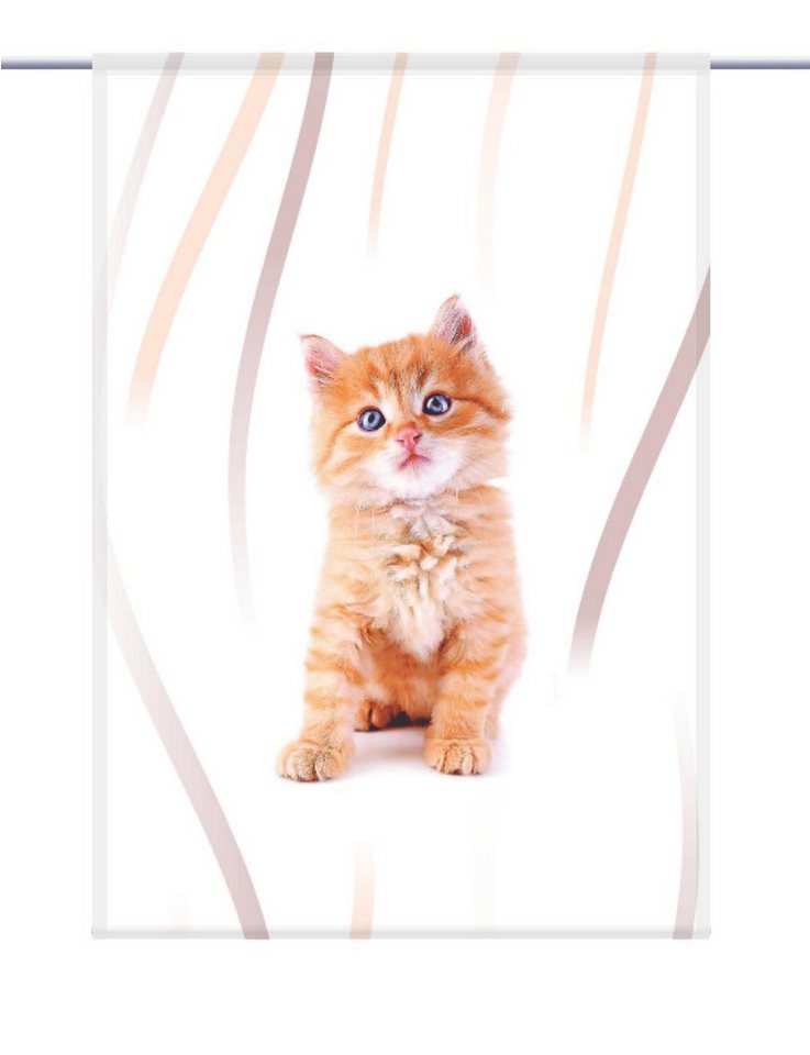 gardinen-for-life Scheibengardine Lion vertic - eckiger Scheibenhänger - B-line von gardinen-for-life