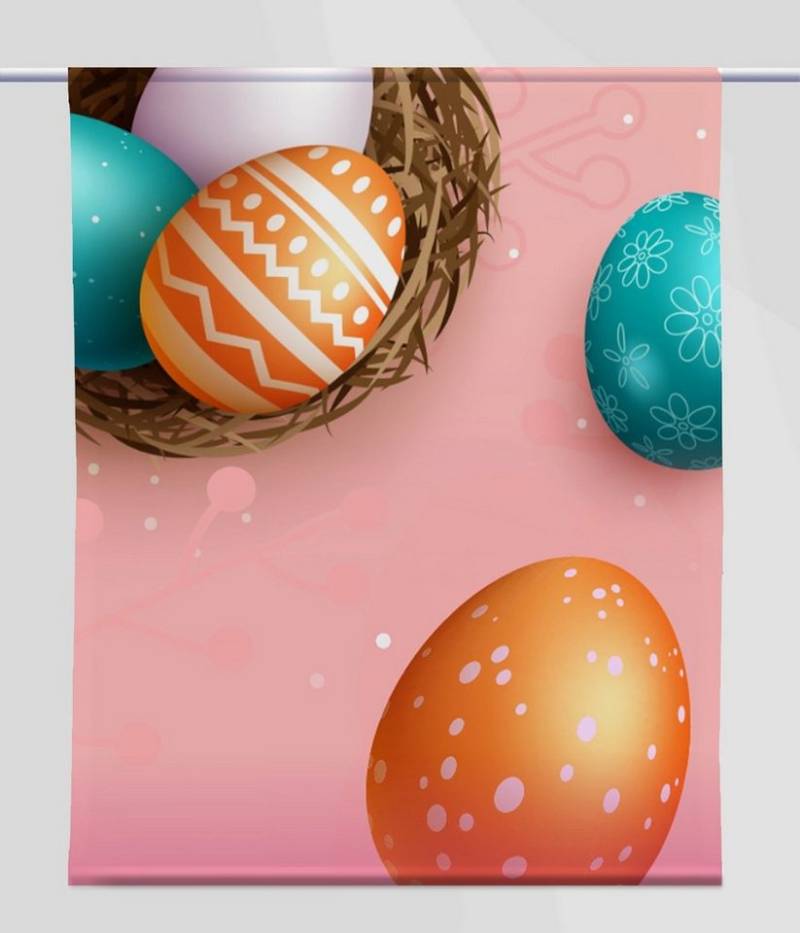 gardinen-for-life Scheibengardine Osterüberraschung - eckiger Scheibenhänger - B-line von gardinen-for-life