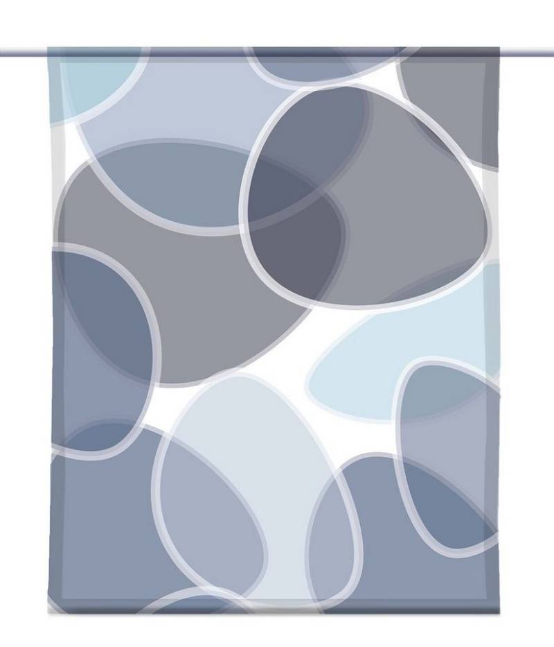 gardinen-for-life Scheibengardine Scheibenhänger Blubbels blue – eckig – Gardine - B-line von gardinen-for-life