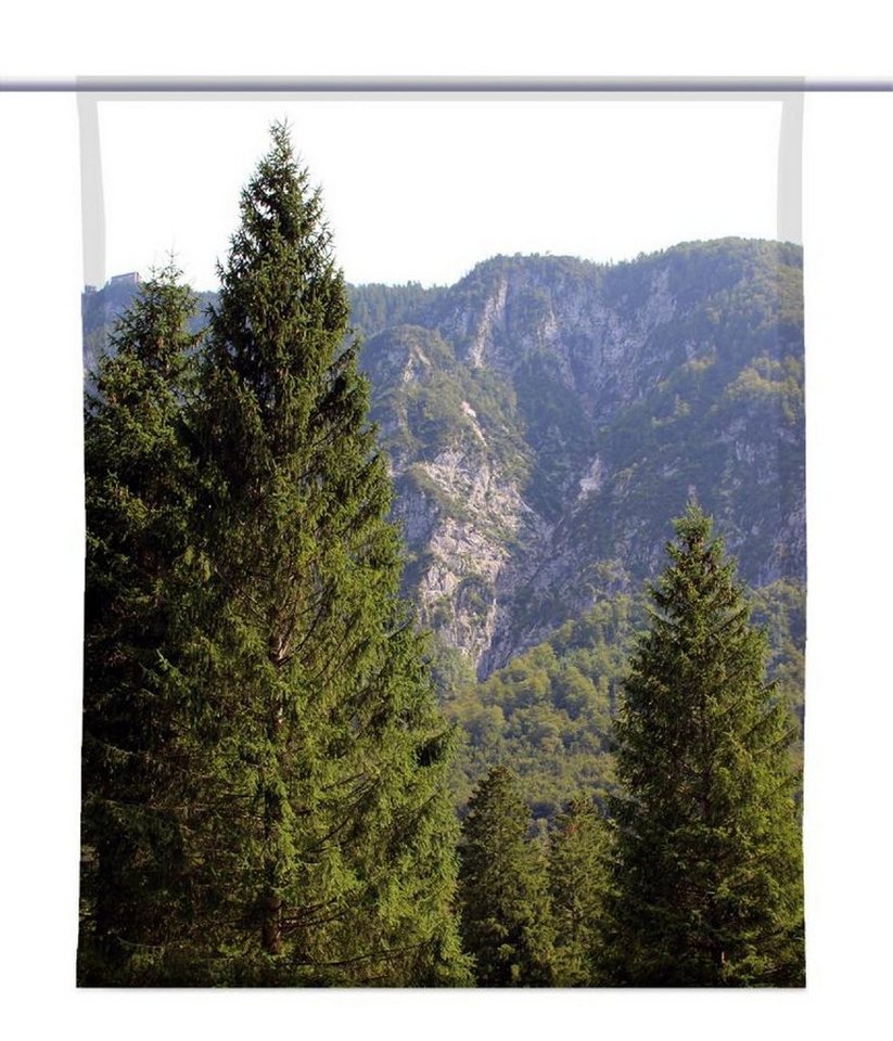gardinen-for-life Scheibengardine Scheibenhänger Landerlebnis – eckig – tolles Naturmotiv! - B-line von gardinen-for-life
