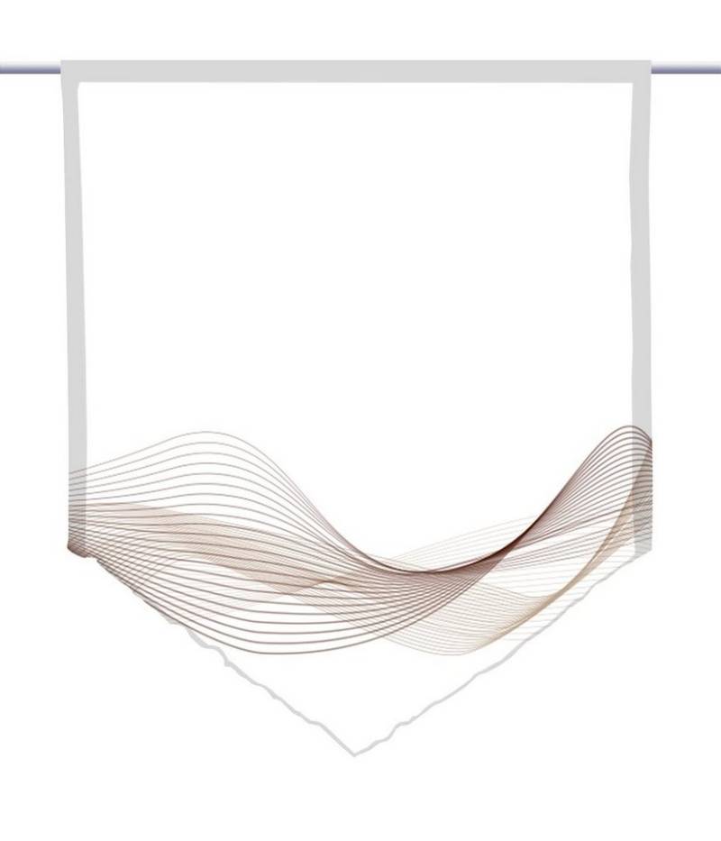 gardinen-for-life Scheibengardine Stream Horizon coffee, Spitzer Scheibenhänger gardinen-for-life Scheibengardine Stream Horizon coffee, Spitzer Scheibenhänger von gardinen-for-life