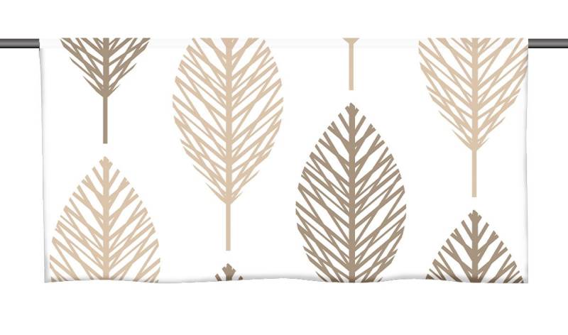 gardinen-for-life Scheibengardine feuilles Cafehausgardine 25 cm hoch - mit tollem Motiv gardinen-for-life Scheibengardine feuilles Cafehausgardine 25 cm hoch - mit tollem Motiv von gardinen-for-life
