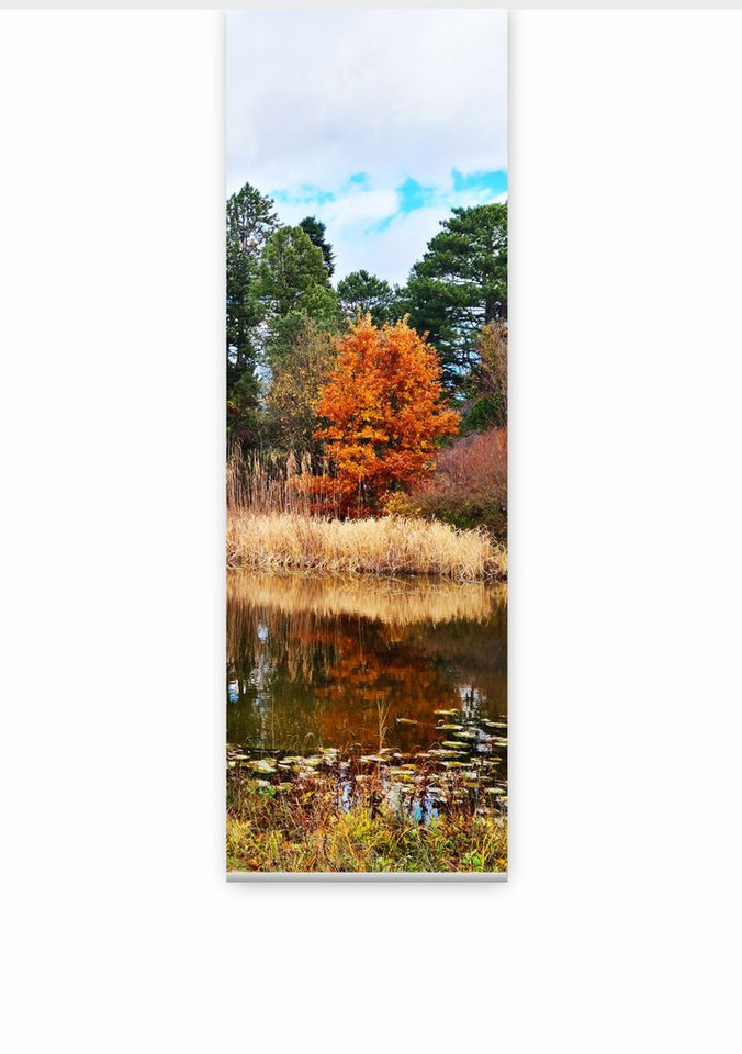 gardinen-for-life Schiebegardine Herbstteich Flächenvorhang 180 cm hoch HxB 180x60 cm- B-line gardinen-for-life Schiebegardine Herbstteich Flächenvorhang 180 cm hoch HxB 180x60 cm- B-line von gardinen-for-life