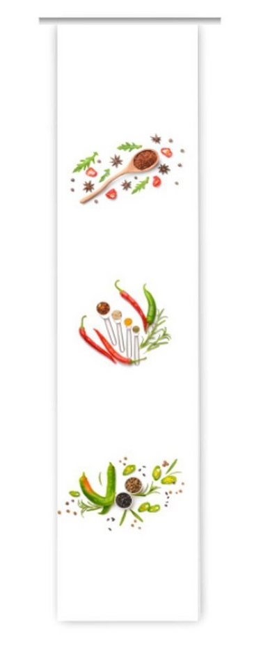 gardinen-for-life Schiebegardine Küchenfreuden 3 - Küchen Flächengardine - Tolles Motiv von gardinen-for-life